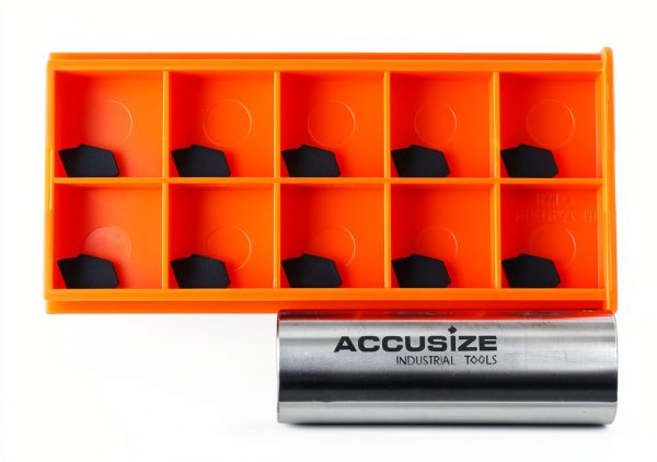 Accusize GTN-2 Coated Carbide Cut-Off Inserts for Stainless 10‑Piece-2