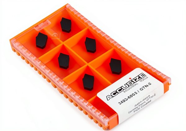 Accusize GTN-2 Coated Carbide Cut-Off Inserts for Stainless 10‑Piece-0